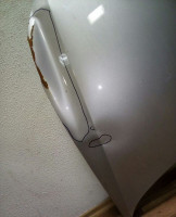 Капот Volkswagen Polo 09- (вмятина / загиб углов) (скл-3)