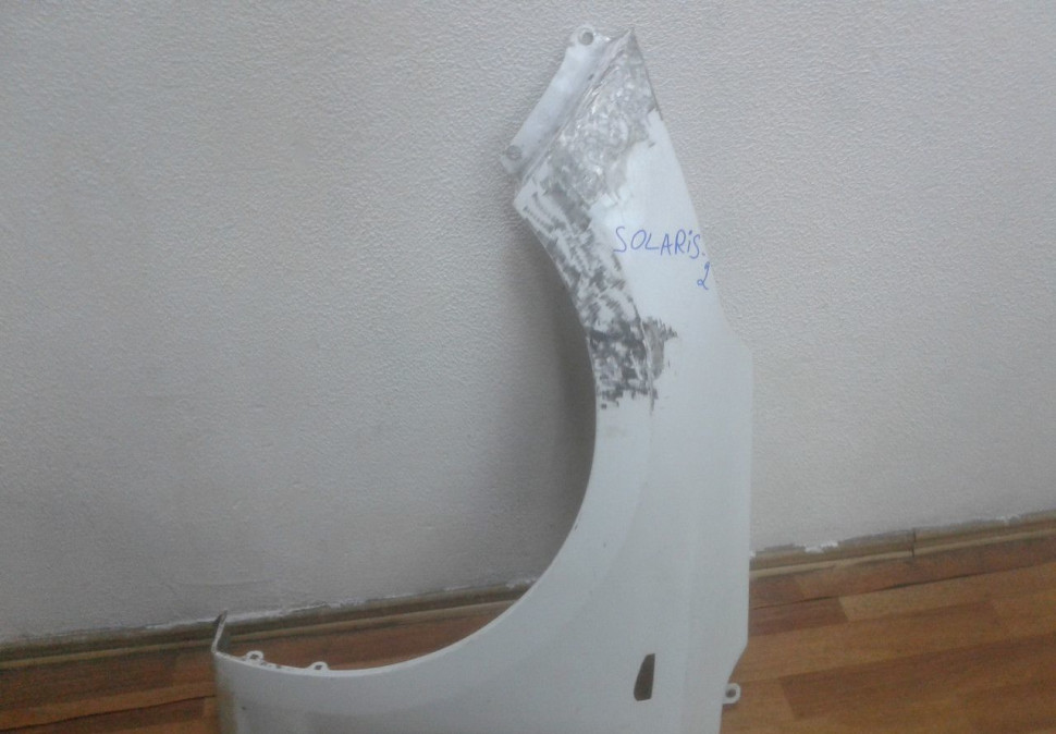 Крыло переднее левое Hyundai Solaris 2 oem 66311f9000 (после ремонта)