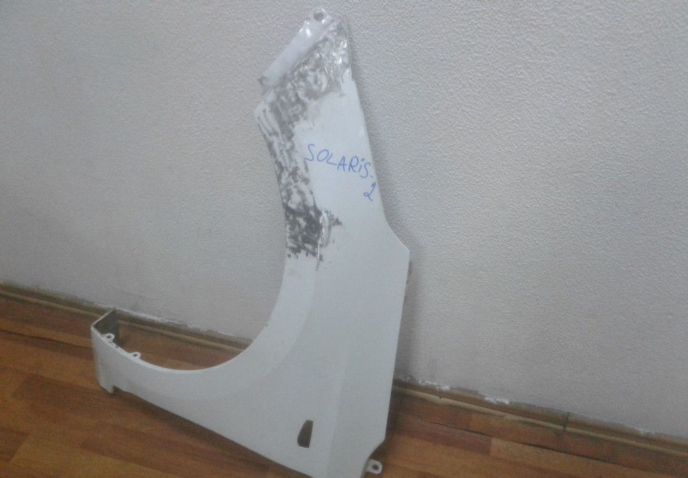 Крыло переднее левое Hyundai Solaris 2 oem 66311f9000 (после ремонта)