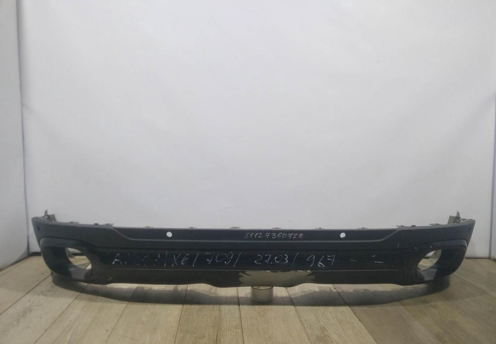 Спойлер заднего бампера бу BMW X6 F16 OEM 51127360728