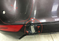 Бампер задний Skoda Yeti рестайлинг OEM 5L6807421D (скл-3)