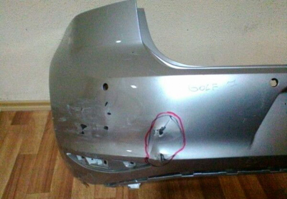 Бампер задний Volkswagen Golf 7 OEM 5G6807421 Бампер задний Volkswagen Golf 7 OEM 5G6807421