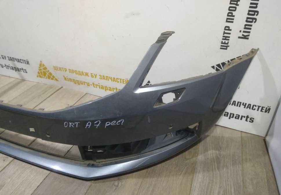 Бампер передний бу Skoda Octavia A7 рестайлинг OEM 5EU807221F