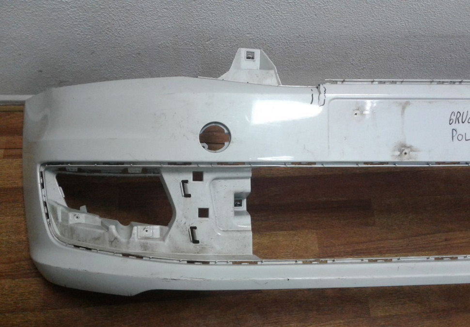 Бампер передний Volkswagen Polo (15>) рестайл (трещ.) oem 6ru807221 Бампер передний Volkswagen Polo (15>) рестайл (трещ.) oem 6ru807221