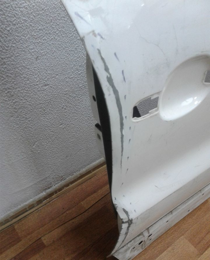 Дверь передняя правая Volkswagen Tiguan (11-16) вмятины