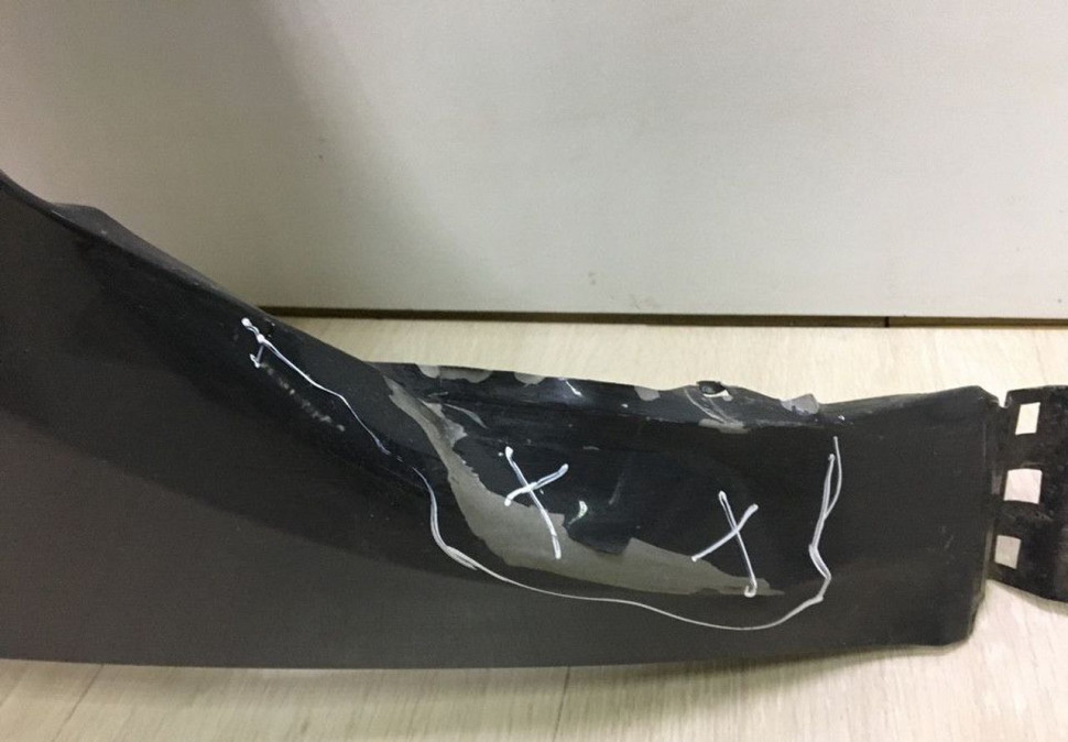 Крыло переднее правое Volkswagen Passat B8 (14>) oem 3G0821106 (вмятина )