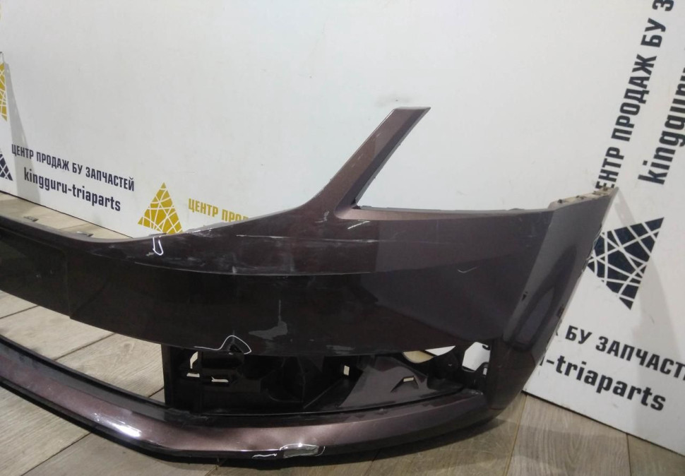 Бампер передний бу Skoda Octavia A7 рестайлинг OEM 5EU807221F
