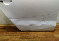 Дверь задняя правая Volkswagen Polo седан oem 6ru833056 вмятины