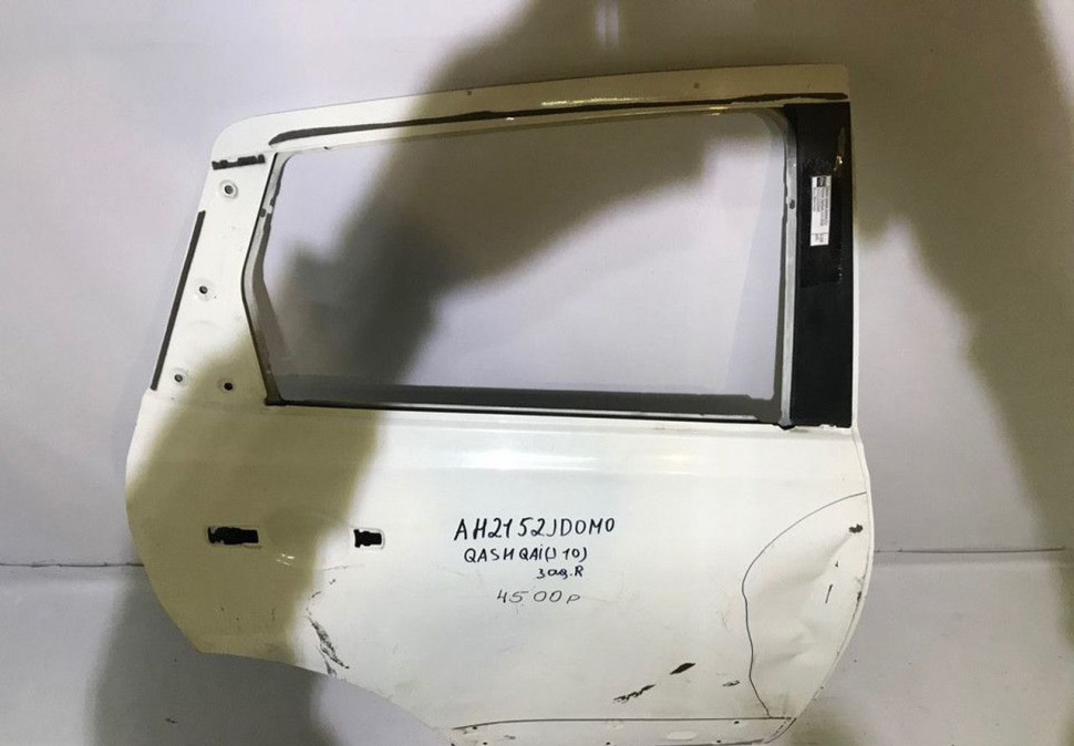 Дверь задняя правая б/у Nissan Qashqai J10 (скл-3) OEM AH2152JD0M0