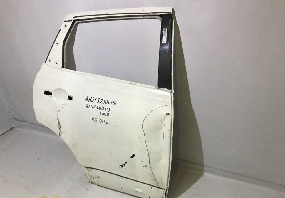 Дверь задняя правая б/у Nissan Qashqai J10 (скл-3) OEM AH2152JD0M0
