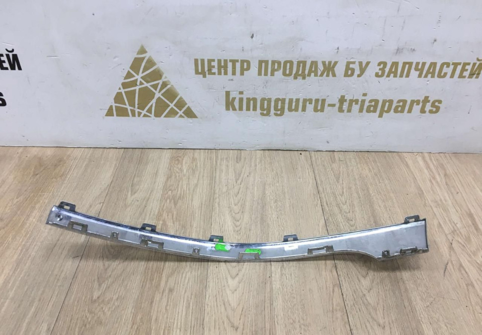 Молдинг заднего бампера левый Volkswagen Touareg 2 FL рест 14-18 oem 7P6853841