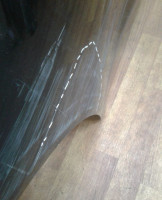 Дверь задняя правая BMW X6 F16 oem 41517386744 (вмятина)