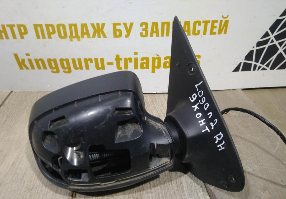 Зеркало правое 9-пинов бу Renault Logan 2 OEM 963016591R
