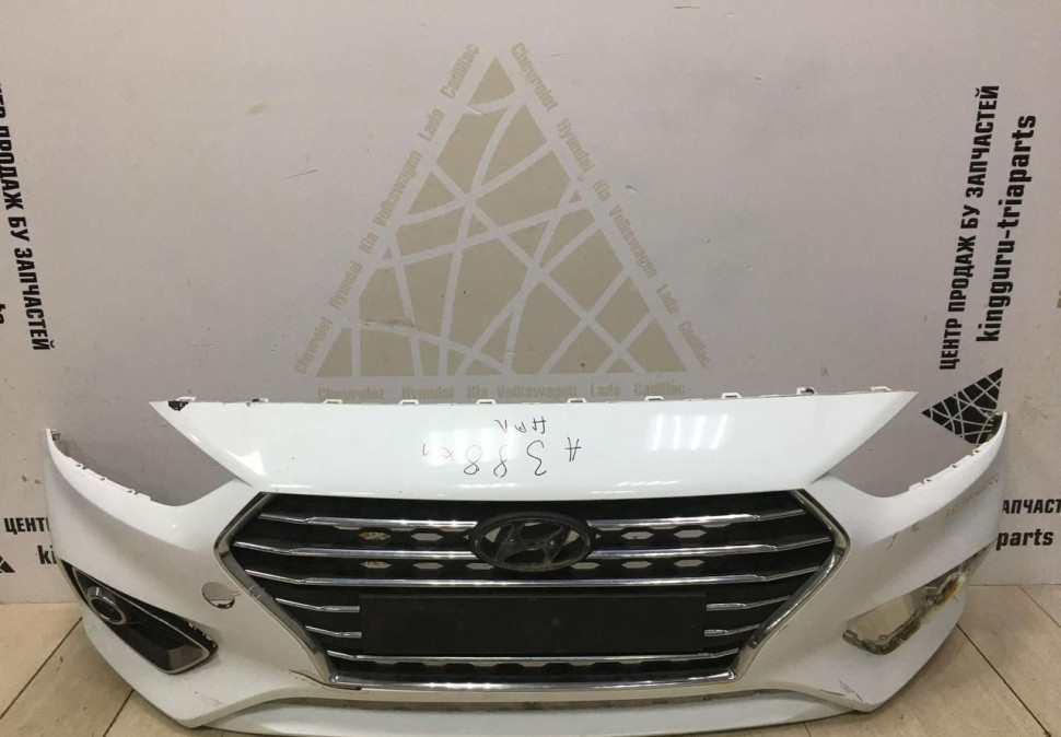 Бампер передний Hyundai Solaris 2 дорестайлинг 2017-2020 oem 86511H5000