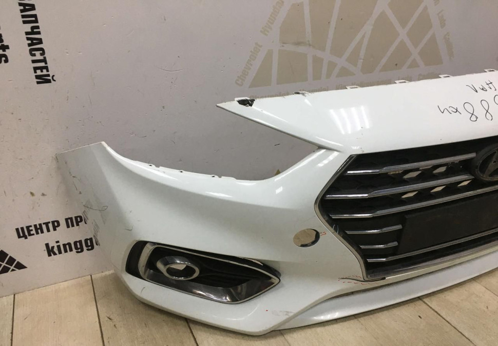 Бампер передний Hyundai Solaris 2 дорестайлинг 2017-2020 oem 86511H5000