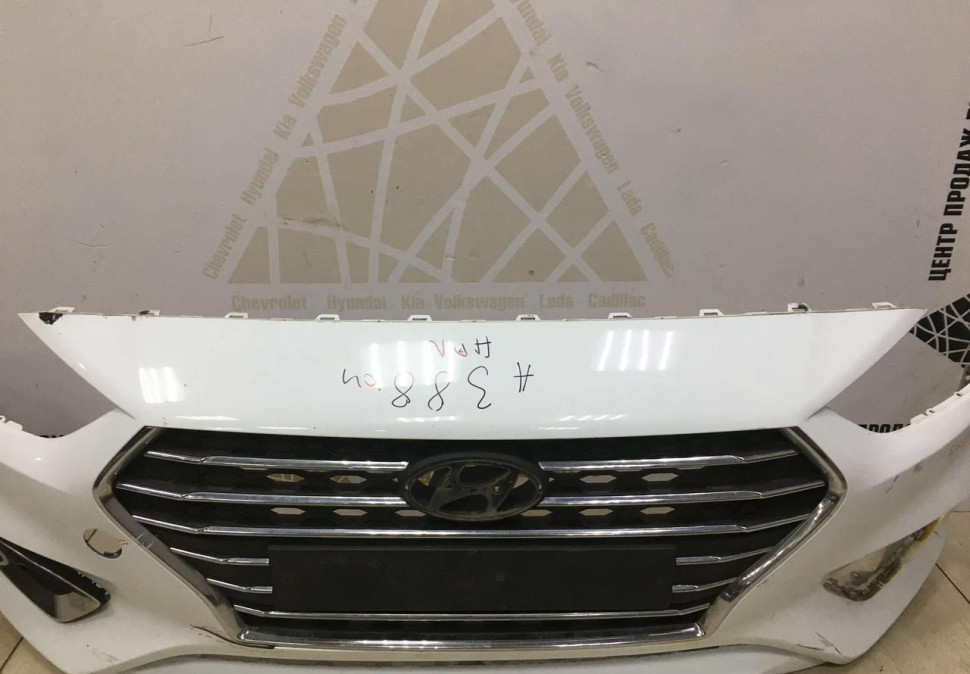 Бампер передний Hyundai Solaris 2 дорестайлинг 2017-2020 oem 86511H5000