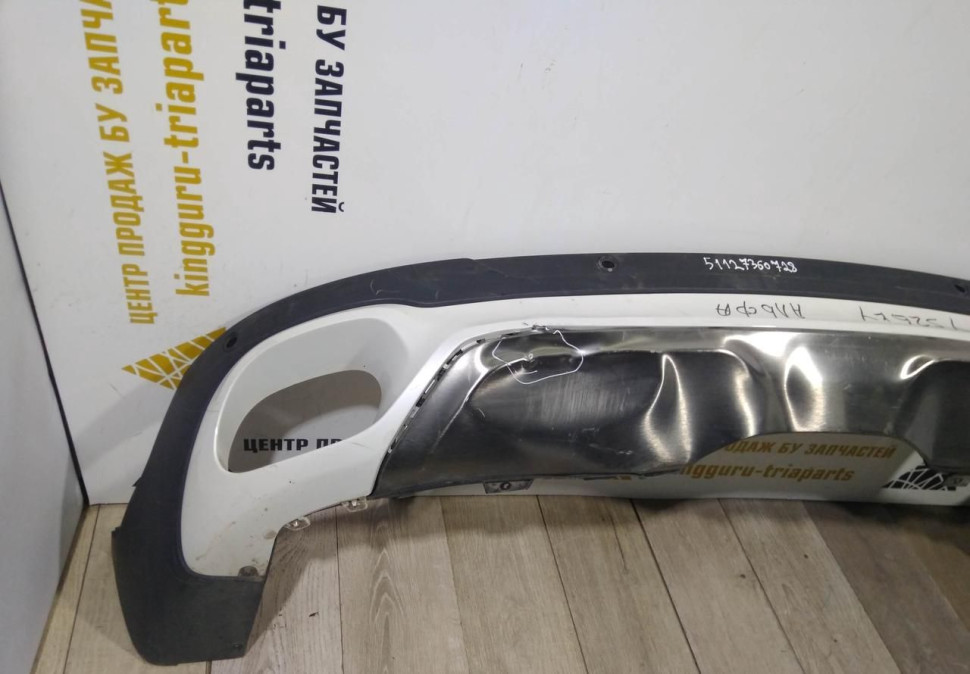 Спойлер заднего бампера бу BMW X6 F16 OEM 51127360728